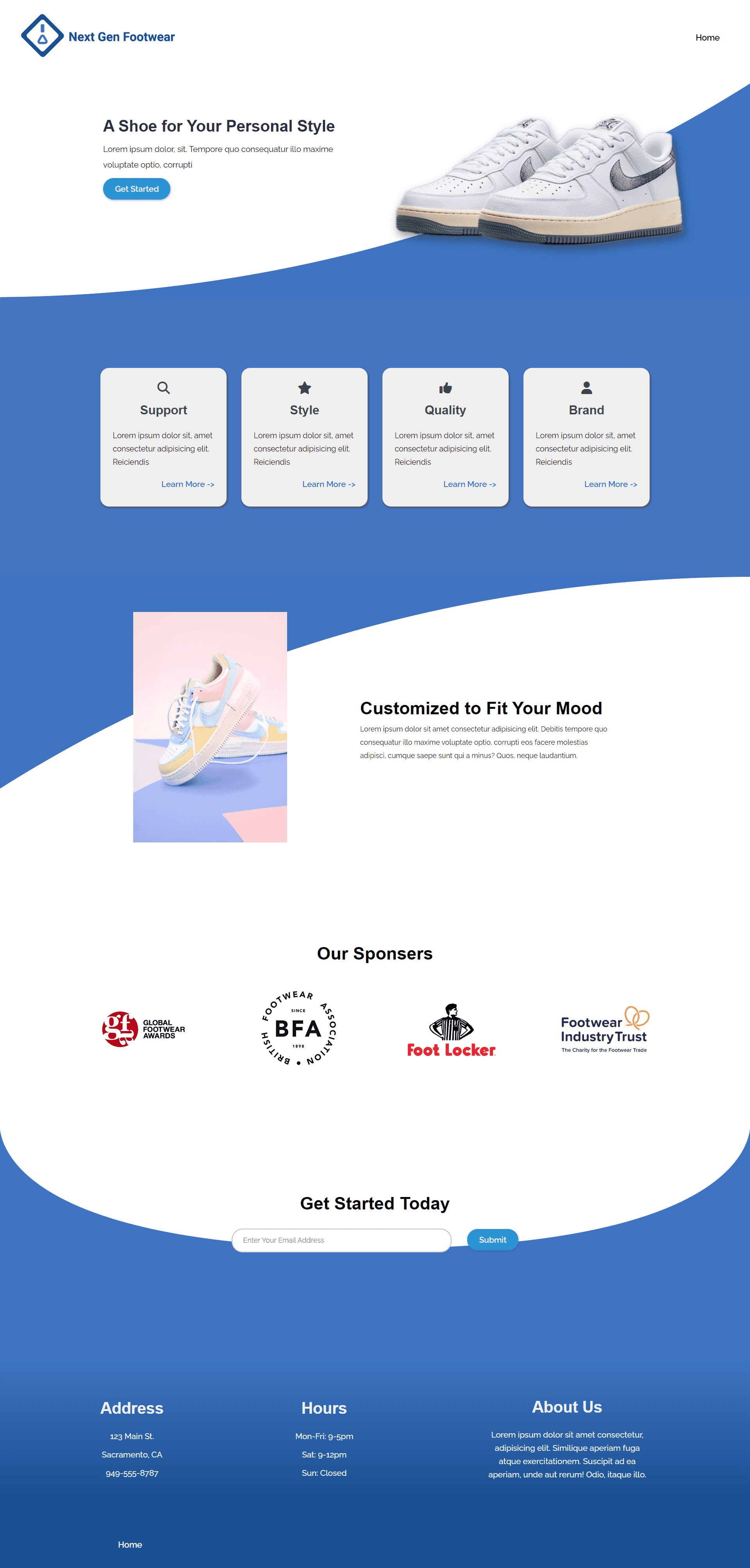 product template