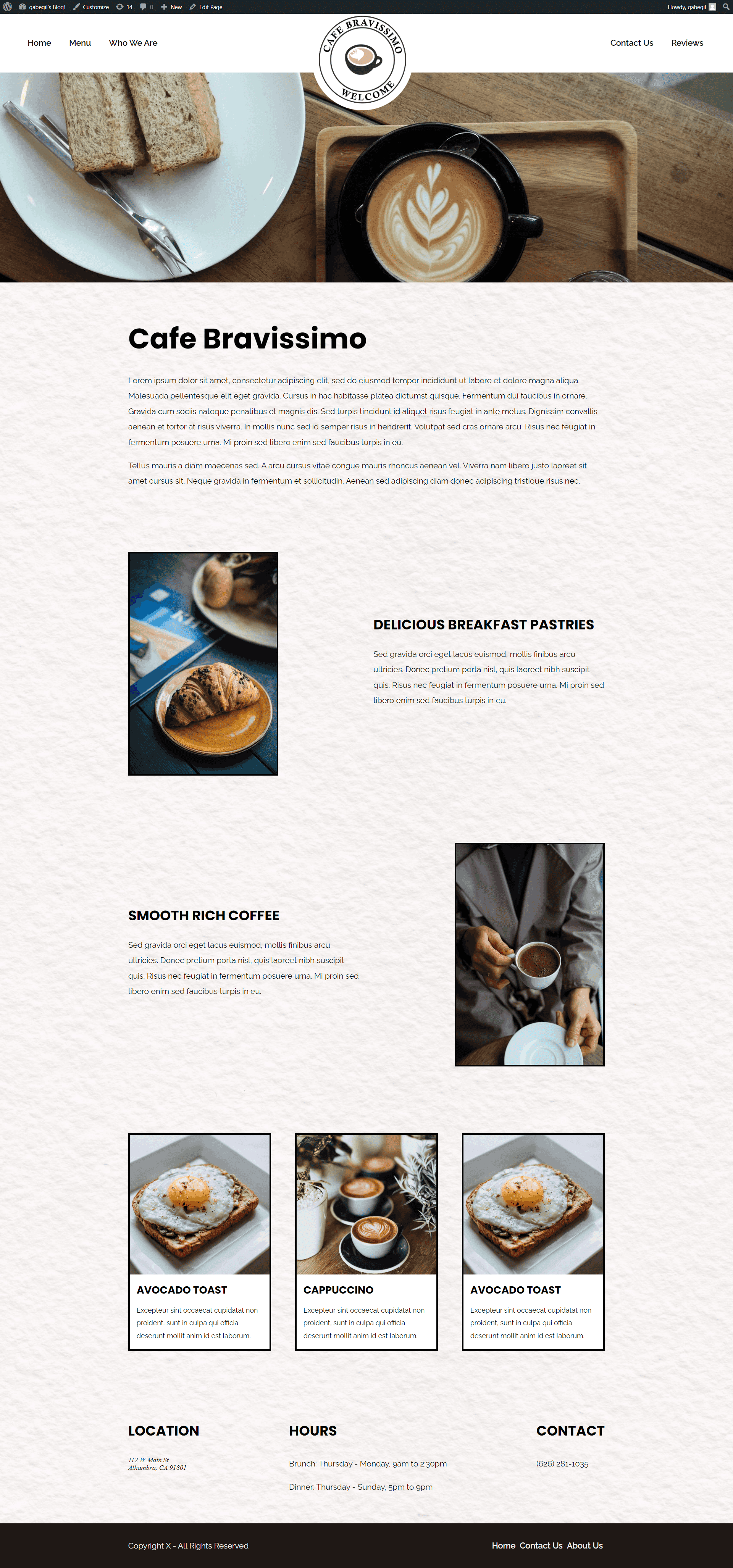 restaurant template